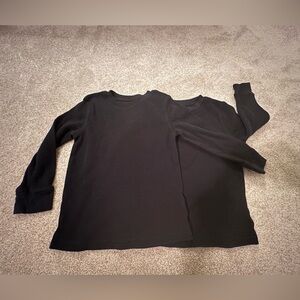 Cat & Jack black thermal long sleeve shirts size 4T